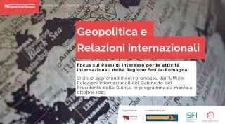 Locandina Geopolitica e Relazioni Internazionali