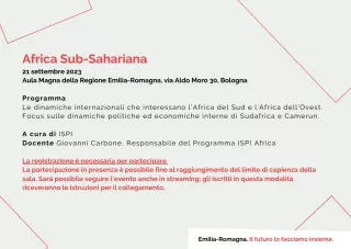 Programma Africa Sub-Sahariana