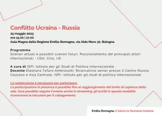 Programma incontro su conflitto Ucraina-Russia