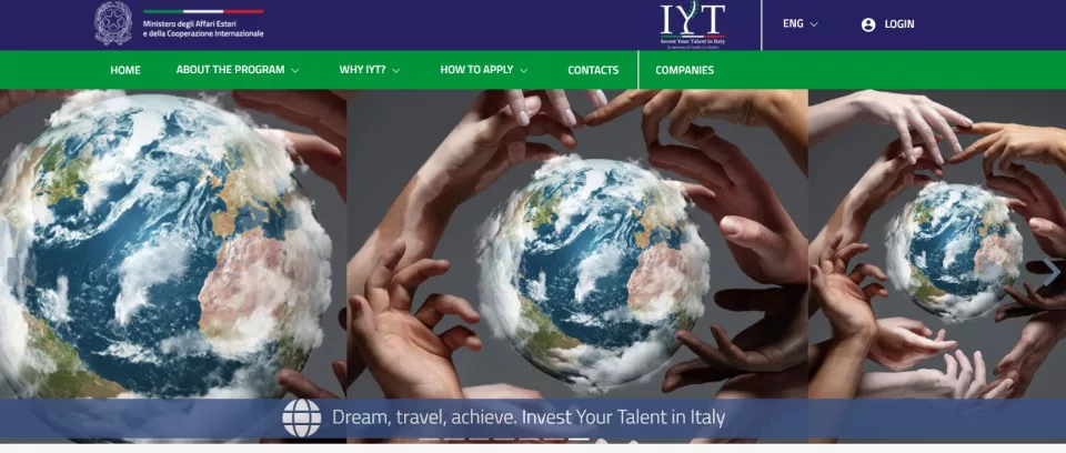Invest Your Talent in Italy