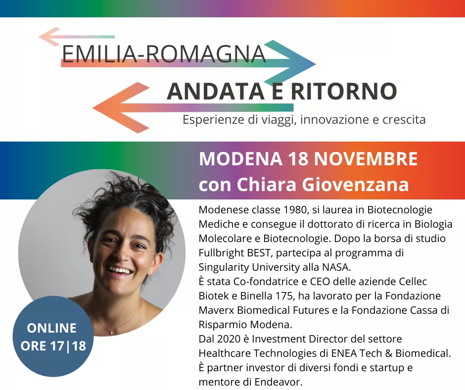 Emilia-Romagna andata e Ritorno: incontro con Chiara Giovenzana